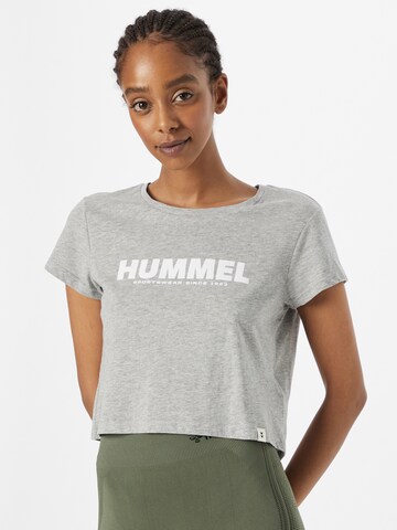 Hummel Sportshirt 'Legacy' in Grau: Vorderseite