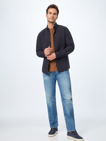 Casual Friday Regular fit Overhemd 'Anton' in Blauw