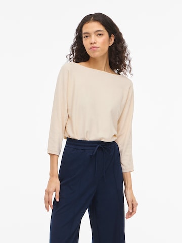 Pull-over 'VIMALU' VILA en beige : devant