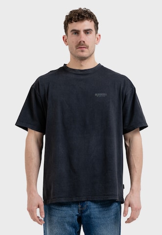 Oldskull Shirt 'Peach Dyed Basic Oldskull' in Black: front
