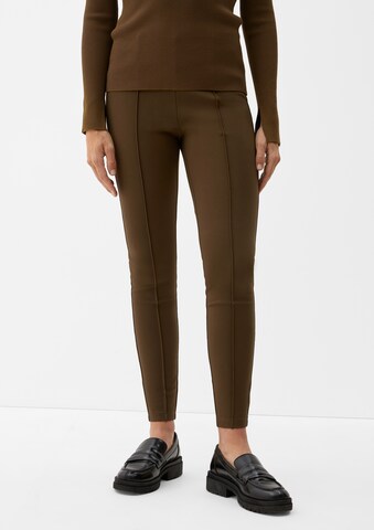 s.Oliver Slim fit Leggings in Brown: front