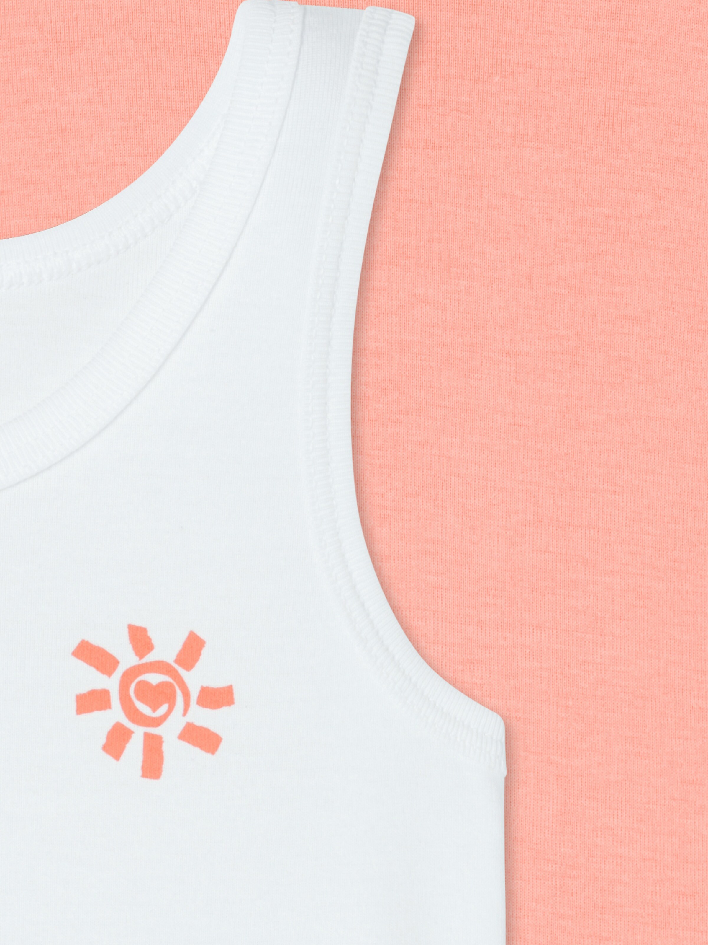 SCHIESSER Undershirt ' Fine Rib ' in Orange