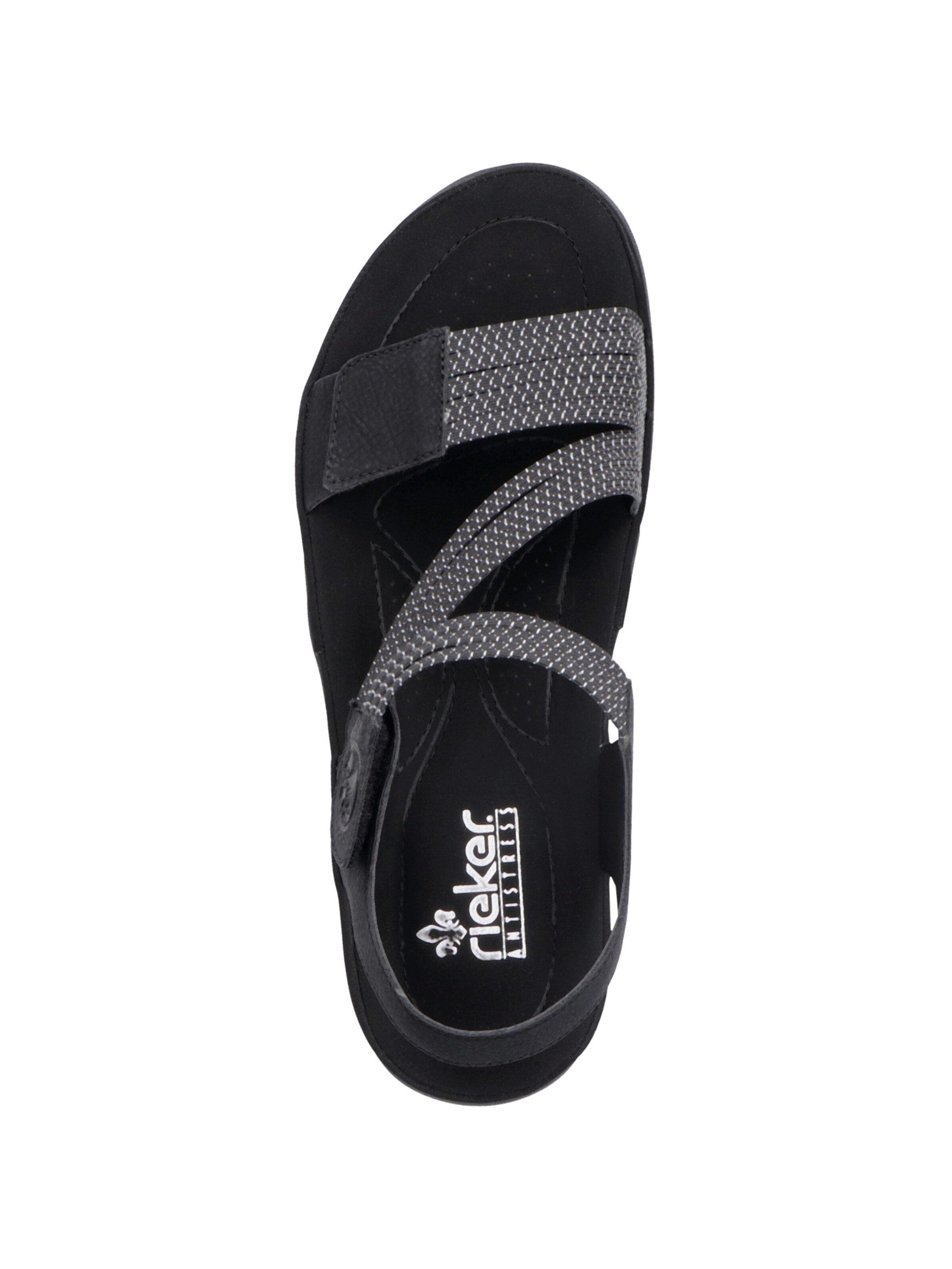Rieker Strap sandal in Black