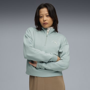 PUMA Sweatshirt 'Class' in Green: front