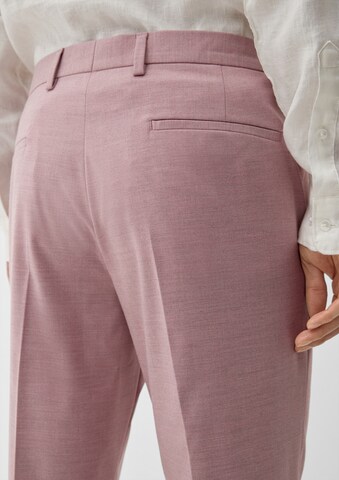 s.Oliver Slim fit Pleated Pants in Pink