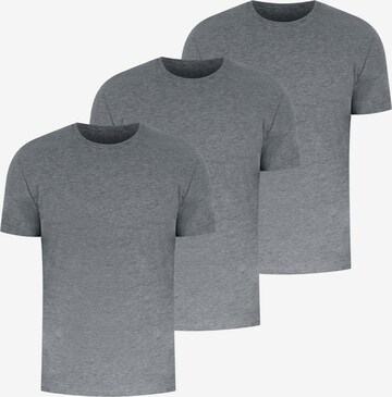 Smilodox Shirt 'Karry' in Grijs: voorkant