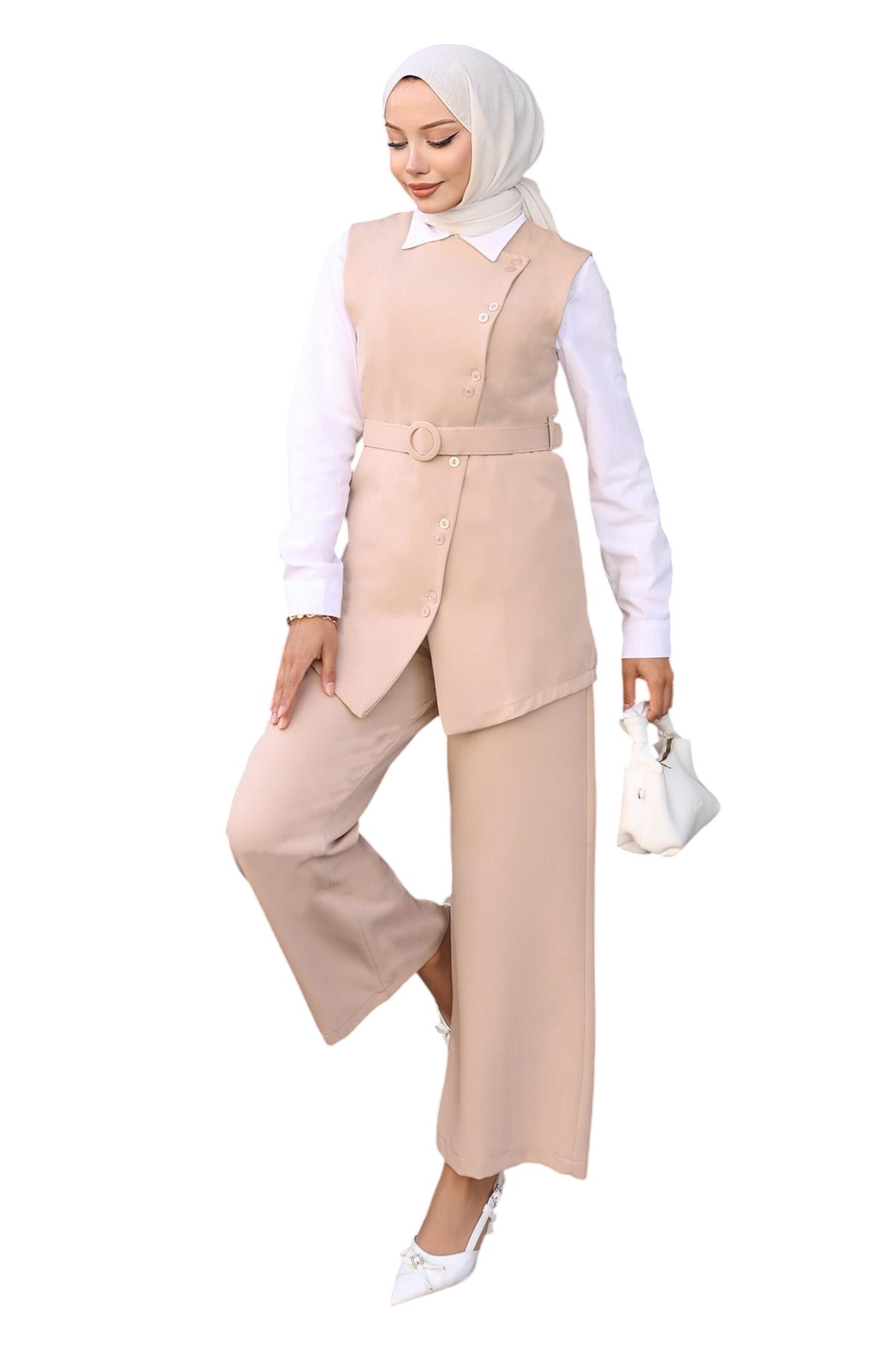 MODAMIHRAM Pantsuit in Beige