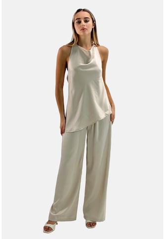 Elara Broekpak in Beige: voorkant