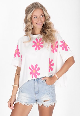 IZIA - Camiseta en blanco: frente