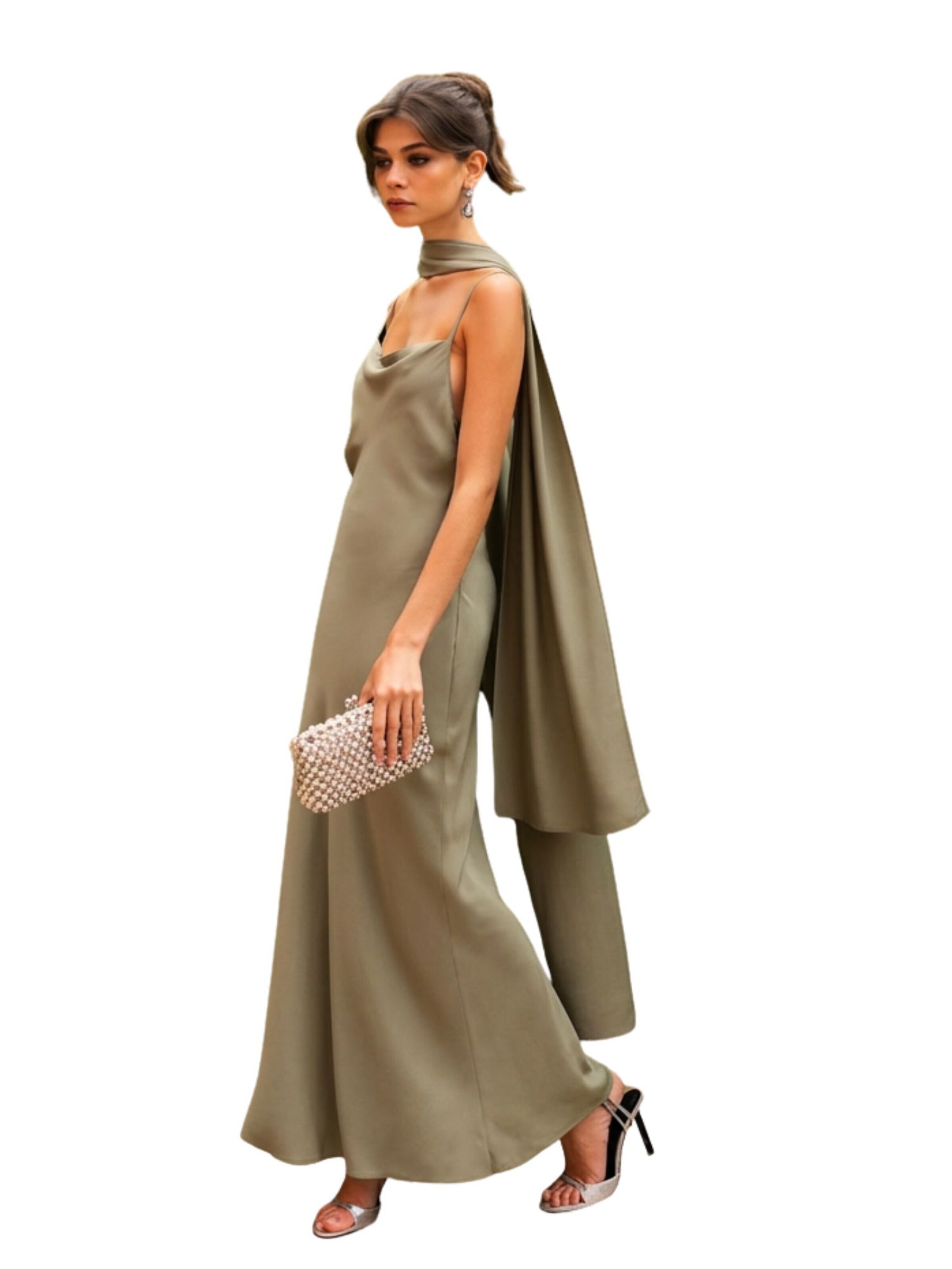 Abito da cocktail 'Wattala Dress' di Nisia PartyWear in verde