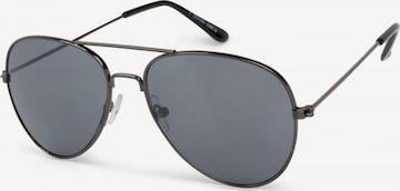 styleBREAKER Sunglasses 'Kinder Pilotenbrille 4 bis 10 Jahre' in Grey: front