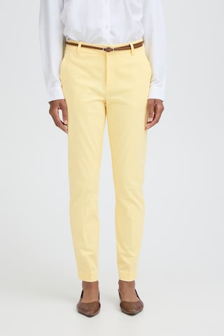 b.young Slimfit Broek 'Days' in Geel: voorkant
