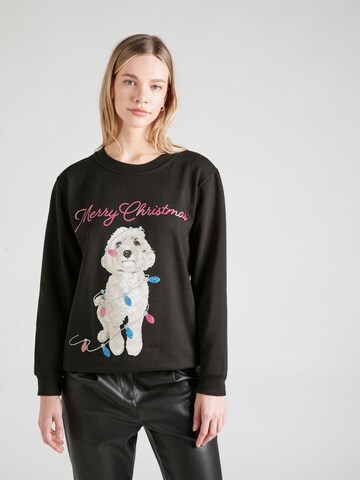 Sweat-shirt Dorothy Perkins en noir : devant