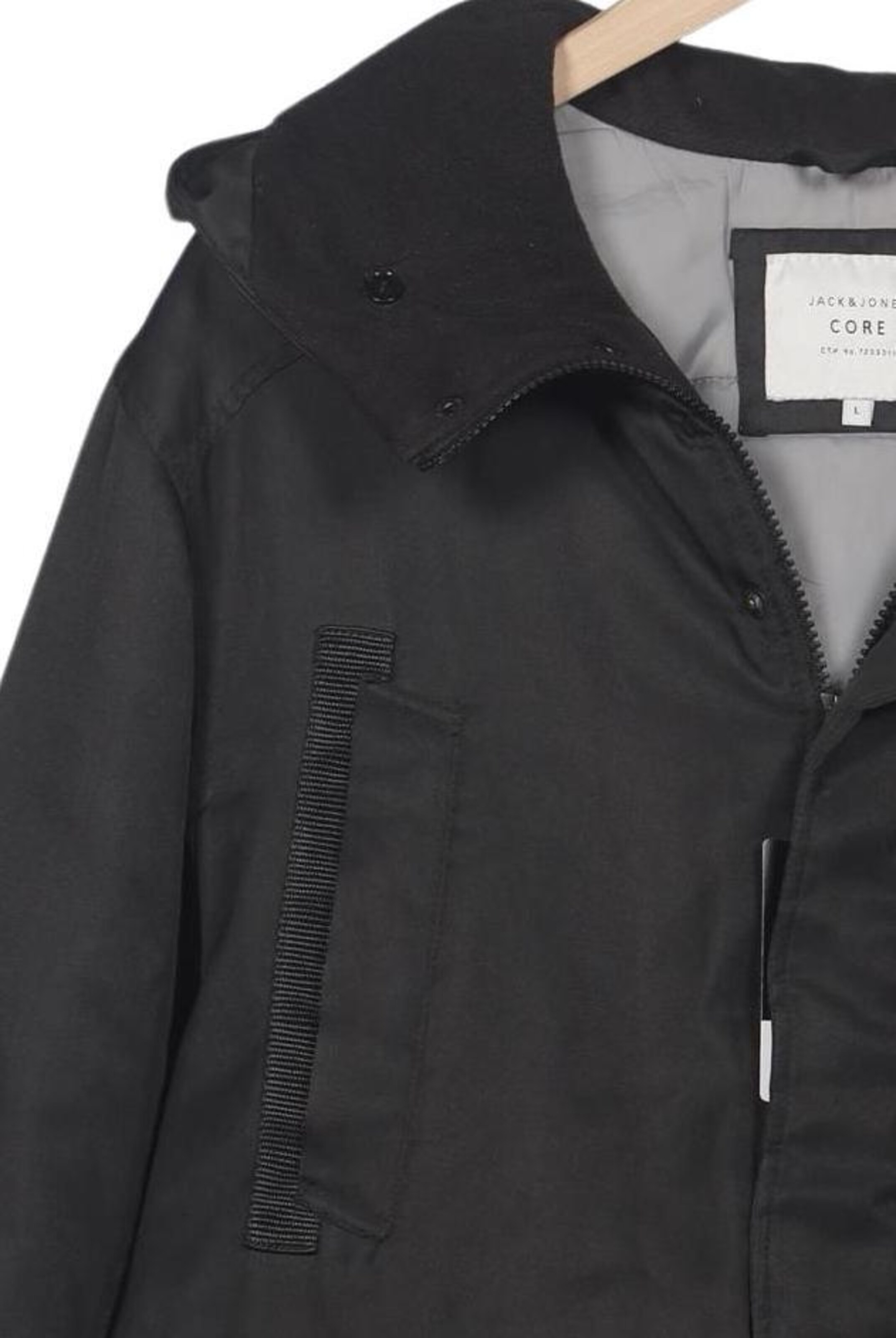 JACK & JONES Jacket & Coat in L in Black