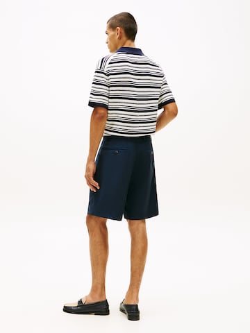 TOMMY HILFIGER Loosefit Bandplooibroek 'Smart Casual Pure' in Blauw