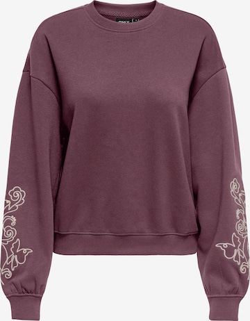 ONLYSweater majica 'ONLBROOKE' - roza boja: prednji dio