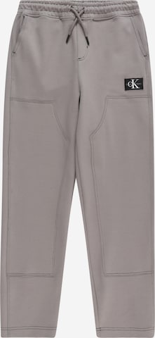 Calvin Klein Jeans Regular Trousers in Grey: front
