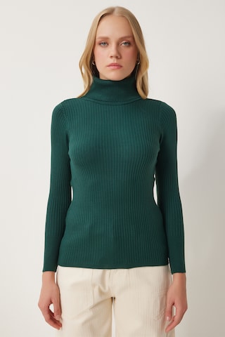 Pullover di Happiness İstanbul in verde: frontale