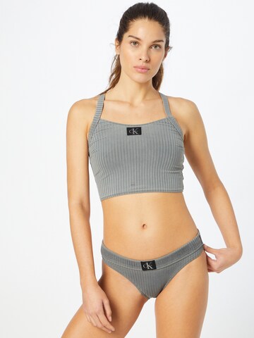 Calvin Klein Swimwear Bikini Bottoms in Grey