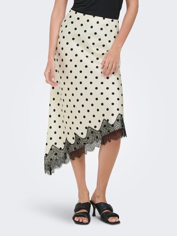 Jupe 'ONLBella' ONLY en blanc : devant