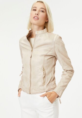 Gipsy Between-Season Jacket in Beige: front