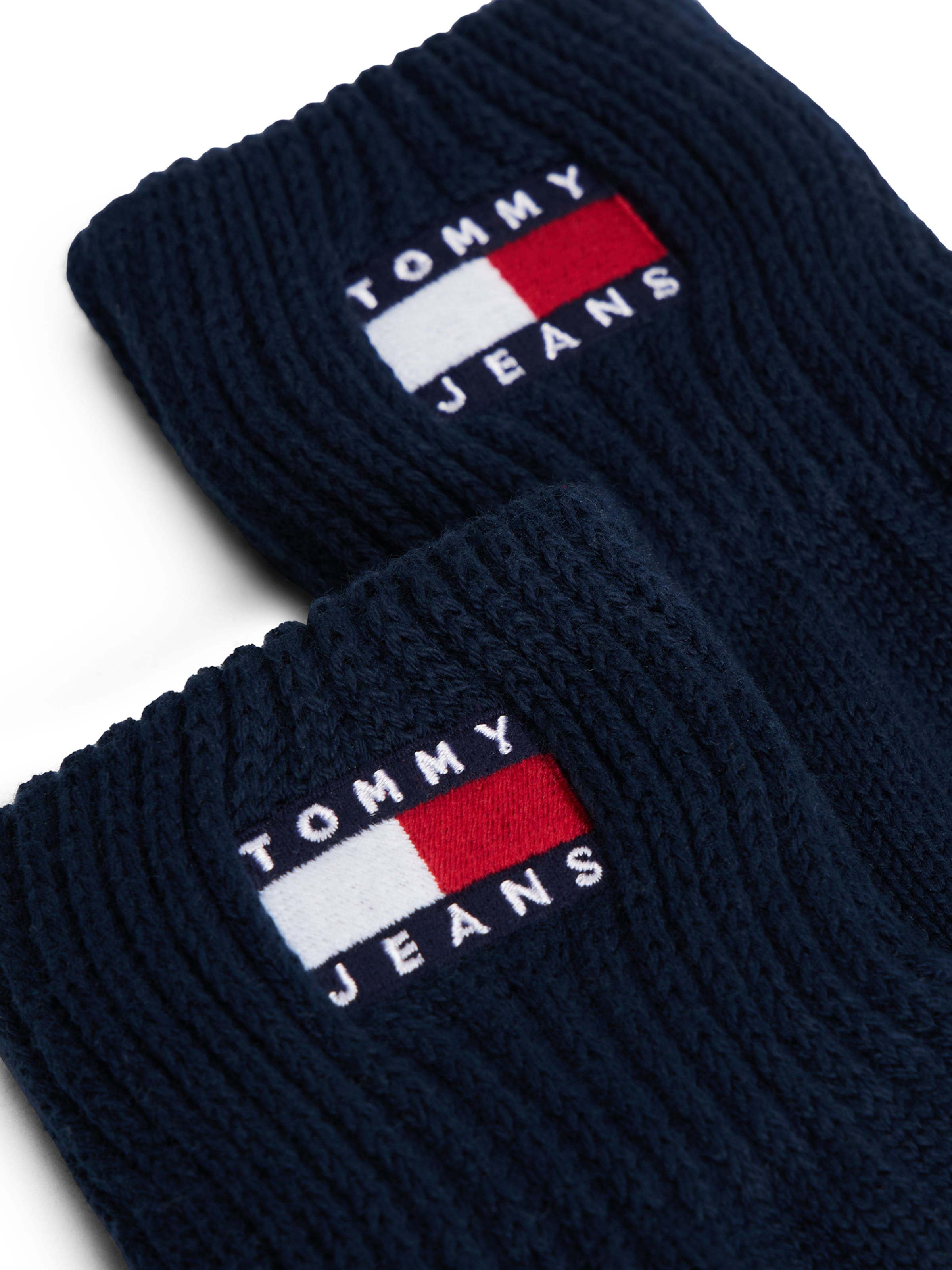 Tommy Jeans Fingerhandschuhe 'HERITAGE' in Blau