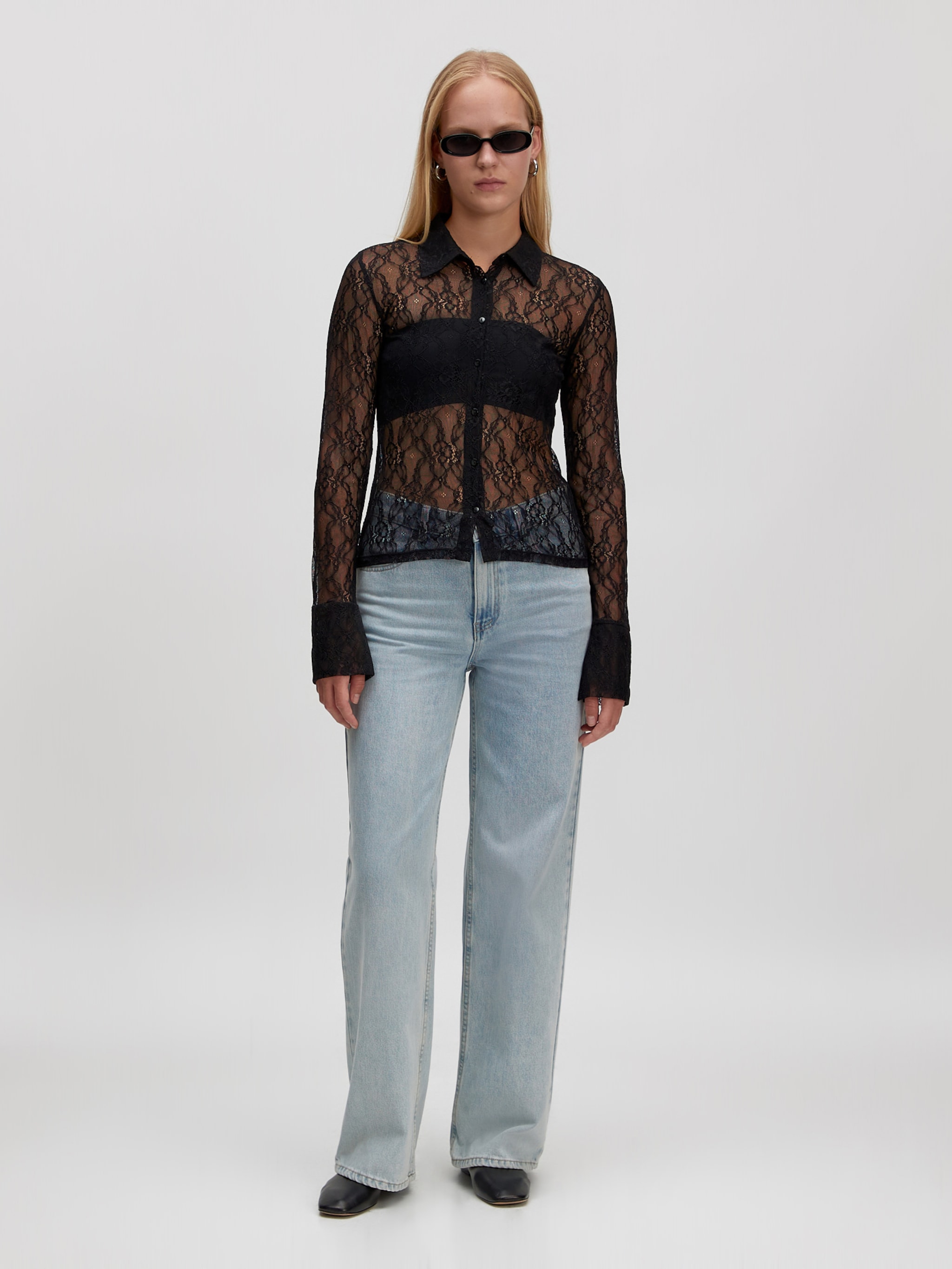 EDITED Producten Blouse 'Eloise' Zwart