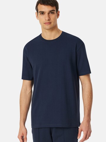 SCHIESSER T-Shirt ' Mix + Relax ' in Blau: Vorderseite