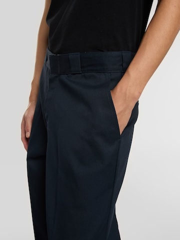 DICKIES Свободный крой Брюки со складками в Синий