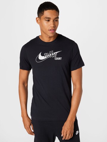 NIKE Performance Shirt 'Swoosh' in Black: front