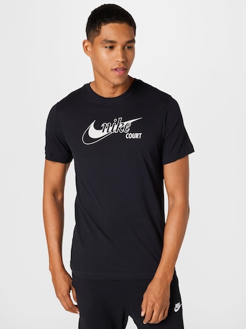 NIKE Funkční tričko 'Swoosh' – černá: přední strana