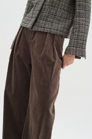 InWear Wide leg Trousers 'ToriIW' in Grey