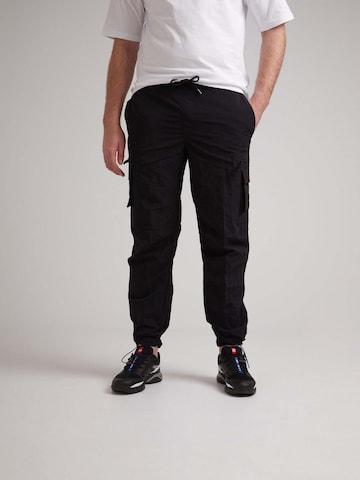 JACK1T Regular Functionele broek 'JACK1T TECH' in Zwart: voorkant
