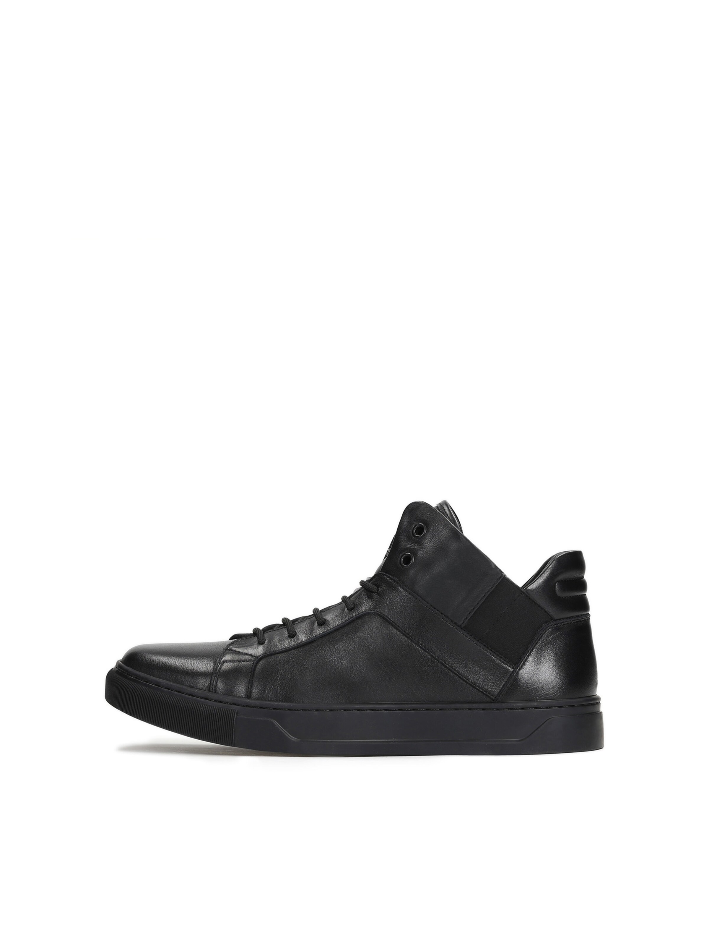 Kazar High-Top Sneakers in Black: front