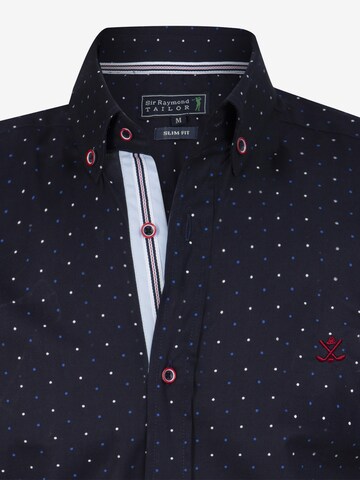 Sir Raymond Tailor Slim fit Button Up Shirt 'Tempe' in Blue