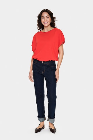 SAINT TROPEZ Pullover 'Mila' in Rot