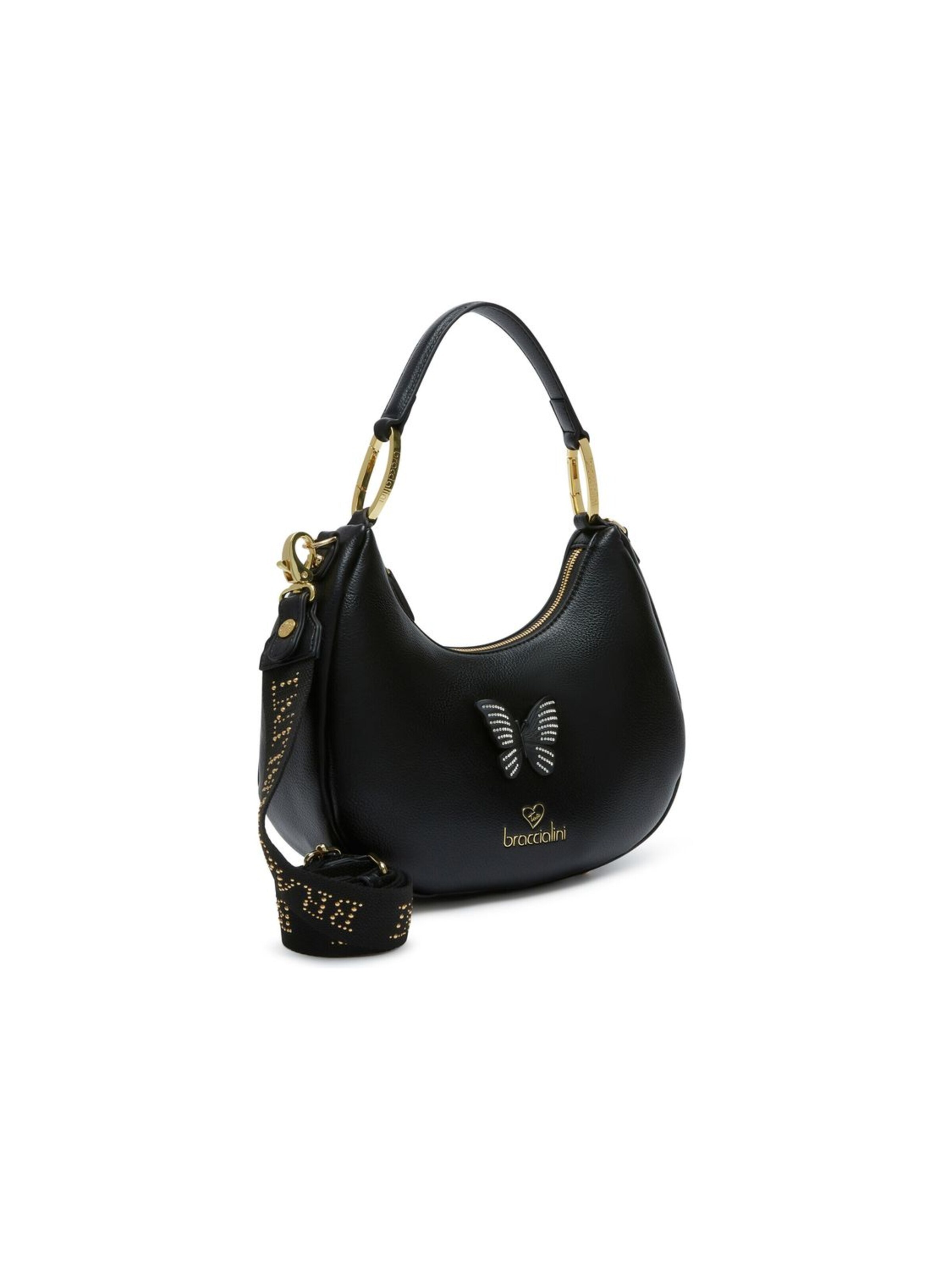 Borsa a spalla 'Amy Bijoux' di Braccialini in nero