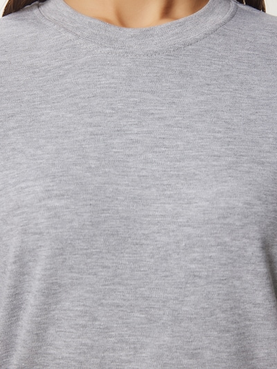 Happiness İstanbul T-shirt en gris chiné, Vue avec produit