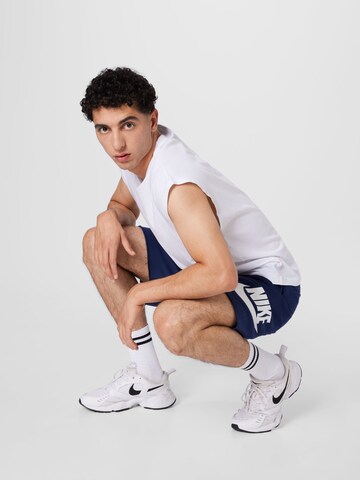 Nike Sportswear Normální Kalhoty 'Essentials' – modrá