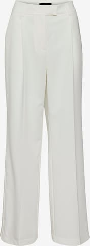 VERO MODA Pleated Pants 'Zelda' in White: front