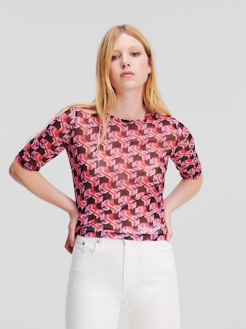 rozā KARL LAGERFELD JEANS T-Krekls: no priekšpuses