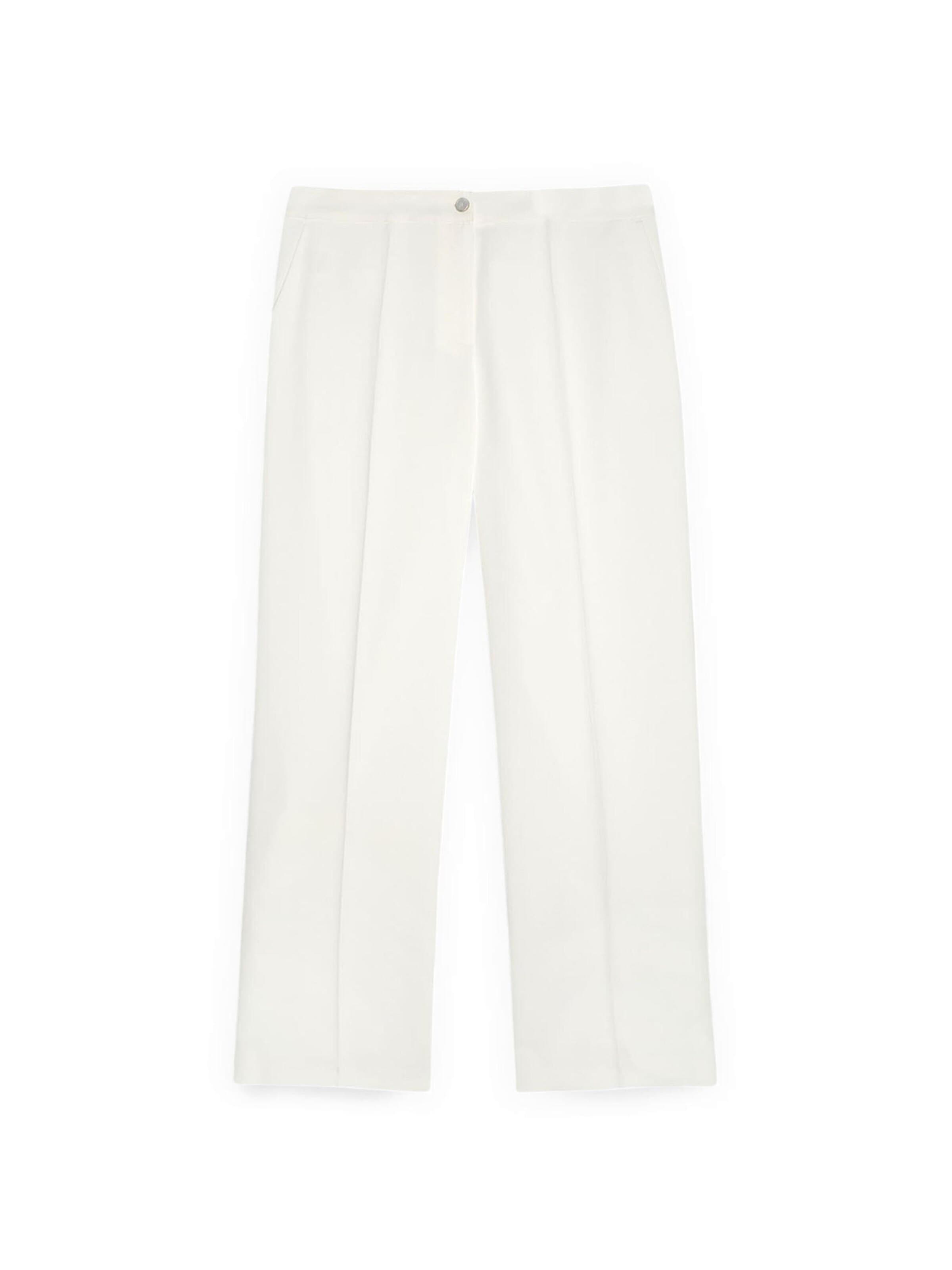 Fiorella Rubino Regular Broek in Wit: voorkant