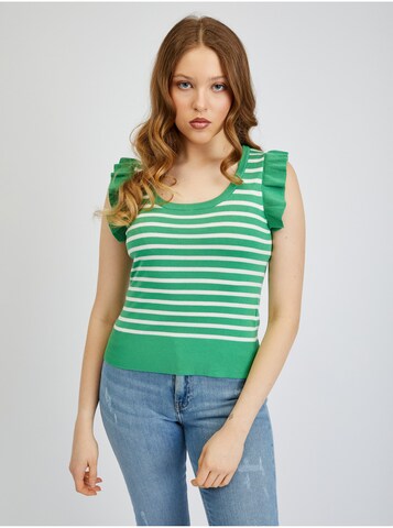 Orsay Knitted Top in Green: front