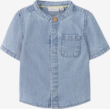 Coupe regular Chemise NAME IT en bleu : devant