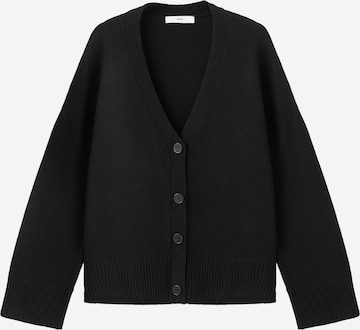 Geacă tricotată 'Roger' de la MANGO pe negru: față