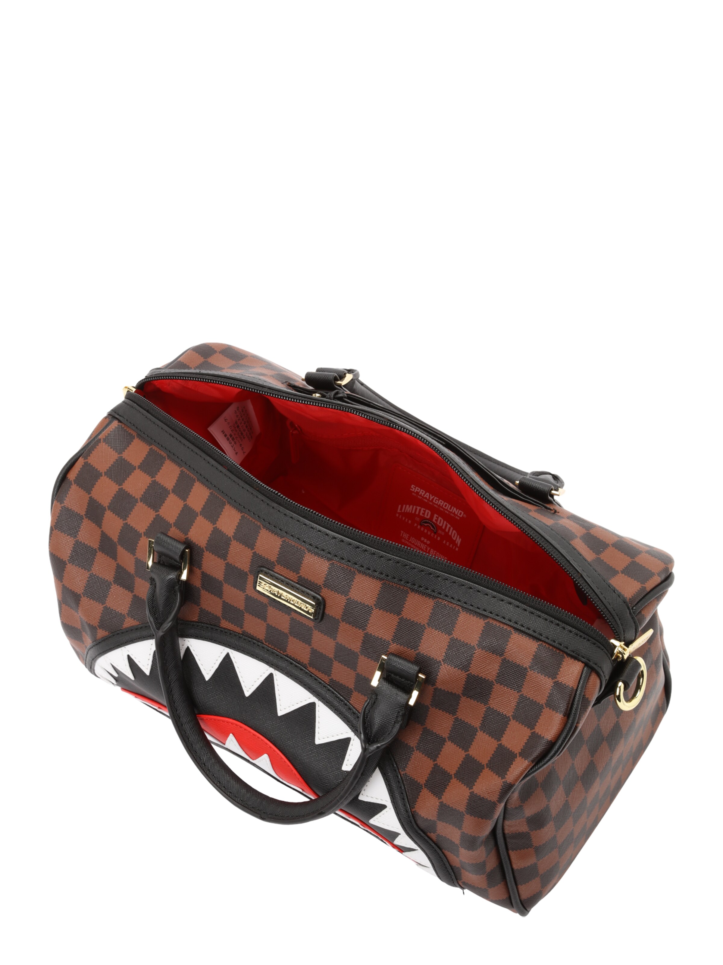 Sac de voyage 'SAWTOOTH SHARKS IN PARIS MINI DUFFLE' Sprayground en marron