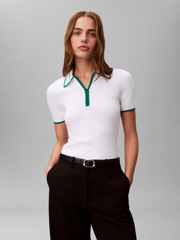 T-shirt Calvin Klein Jeans en blanc : devant