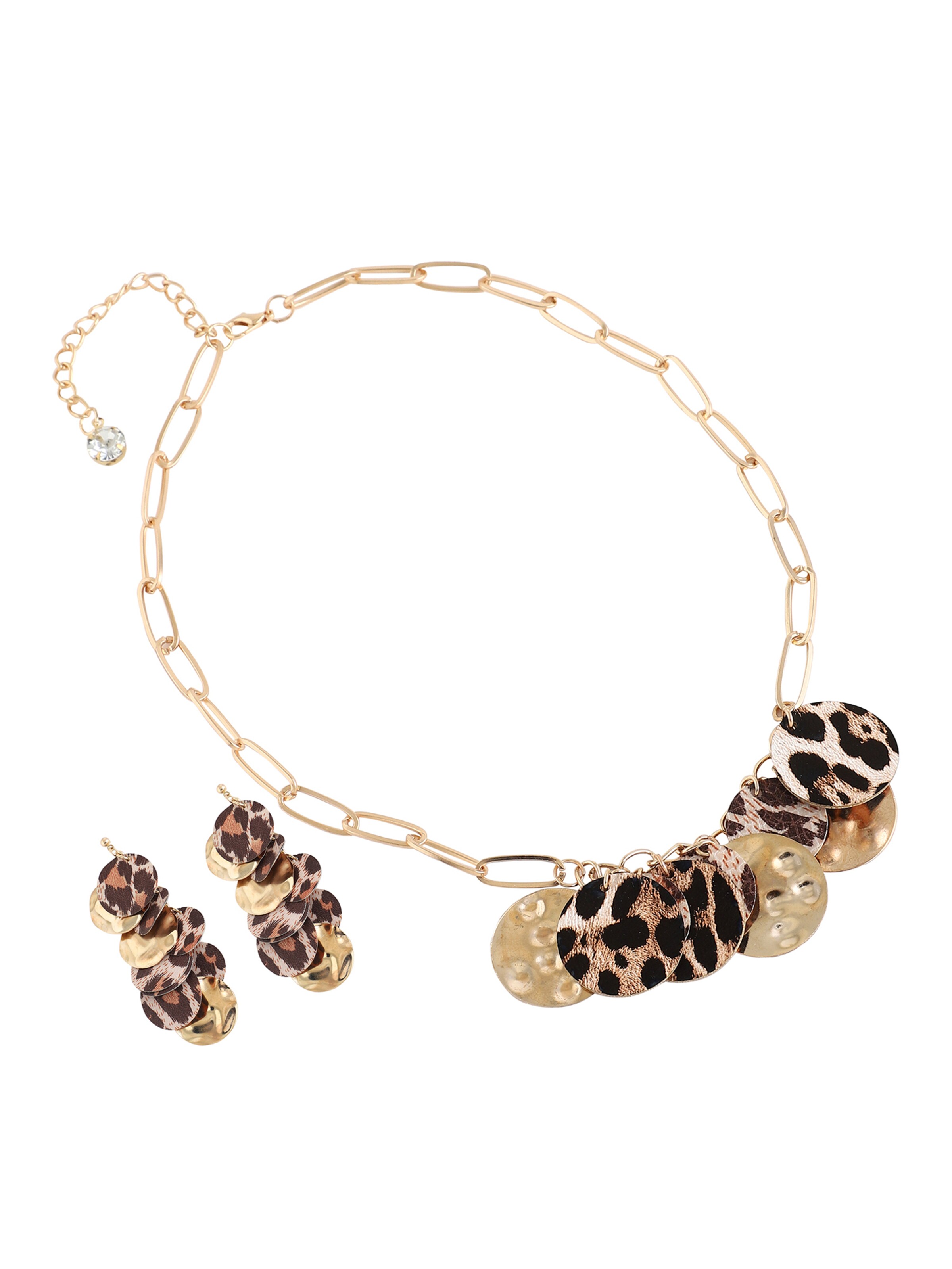 SOHI - Conjunto de joyería ' Linsey ' en oro: frente