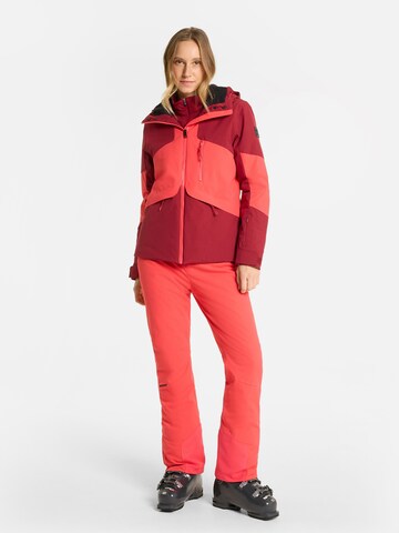 ZIENER Slim fit Outdoor Pants 'TILLA' in Red