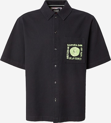 juoda SCOTCH & SODA Patogus modelis Marškiniai: priekis